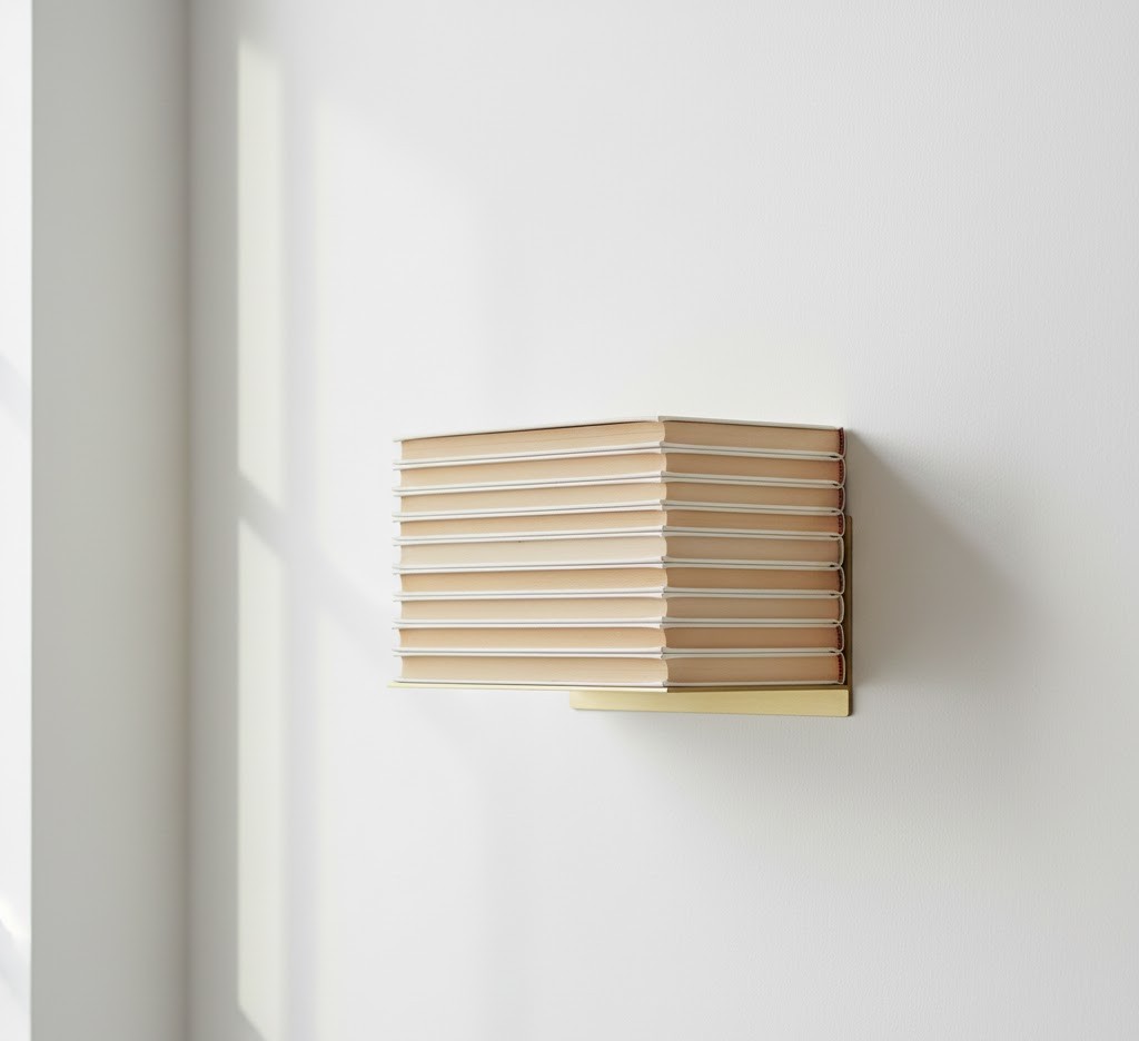 Floating bookshelf design