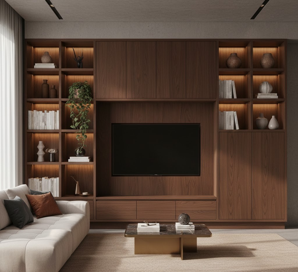 Living room shelving